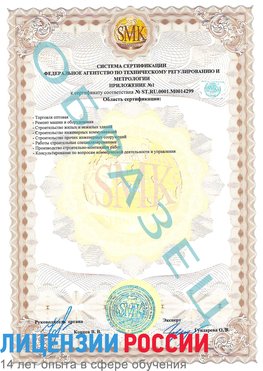 Образец сертификата соответствия (приложение) Чернушка Сертификат ISO 14001